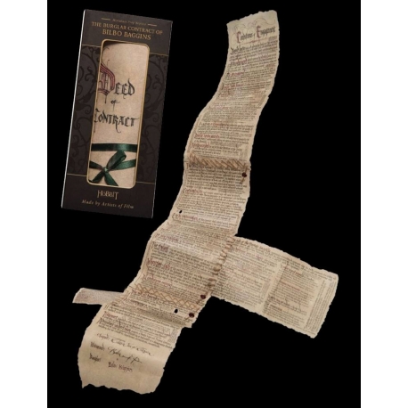 El Hobbit Réplica Mini Contrato de Bilbo