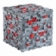 Minecraft Réplica Illuminating Redstone Ore Cube 10 cm