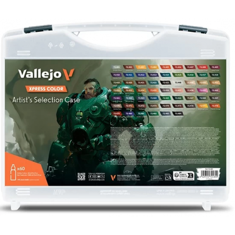 [72184] - 60 x 18 ml - Artist’s Selection 60 x 18 ml - Case Xpress Color de Vallejo