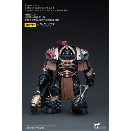 Figura 1/18 Sons of Horus Justaerin Terminator Squad Justaerin with Multi-melta and Power MauL 12 cm