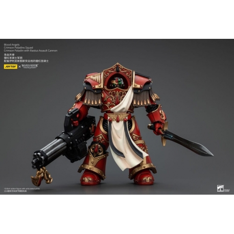 Figura 1/18 Blood Angels Crimson Paladins Squad Crimson Paladin with Iliastus Assault Cannon 14 cm