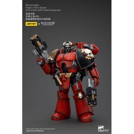 Warhammer The Horus Heresy Action Figure 1/18 Blood Angels Angel's Tears Squad Arch-Erelim with Volkite Serpentas 12 cm