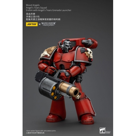 Warhammer The Horus Heresy Action Figure 1/18 Blood Angels Angel's Tears Squad Erelim with Angel's Tears Grenade Launcher 12 cm