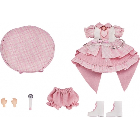 Original Character Accessories for Nendoroid Doll Figures Outfit Set: Idol Outfit - Girl (Baby Pink)