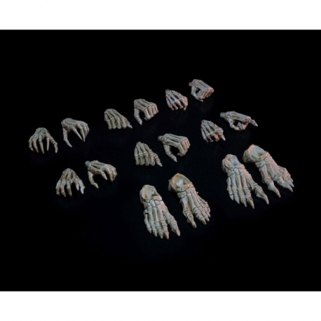 Mythic Legions: Necronominus Accesorios para Figuras Skeletons of Necronominus Hands/Feet Pack