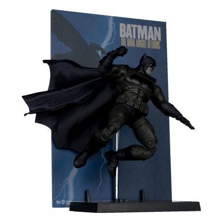 DC Multiverse McFarlane Cover Recreations Figura Batman (Batman: The Dark Knight Returns 1) (Gold Label) 18 cm