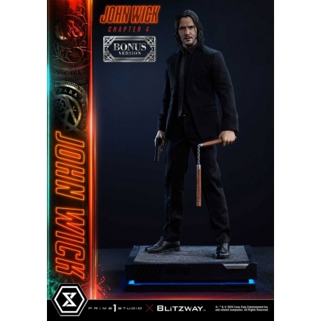 John Wick Chapter 4 Estatua Ultimate Premium Masterline Series 1/4 John Wick Deluxe Bonus Version 54 cm