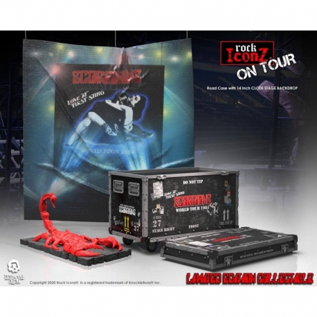 Scorpions Rock Ikonz On Tour World Tour 1984 Road Case Statue + Stage Backdrop