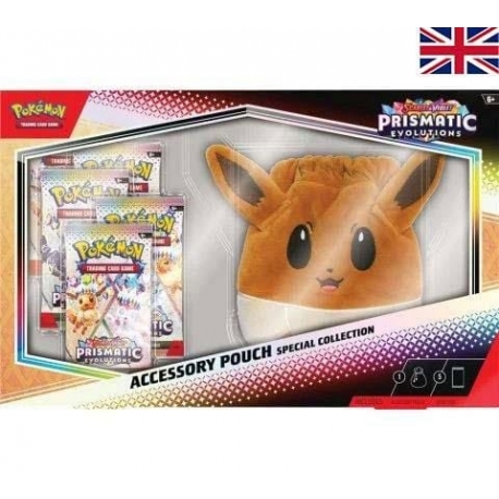 Pokémon TCG Scarlet & Violet 08.5 Prismatic Evolutions Eevee Accessory Pouch Collection (Inglés)