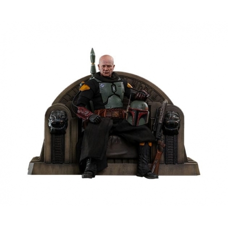 Star Wars: The Mandalorian Action Figure 1/6 Boba Fett Repaint Armor and Throne Special Edition 30 cm