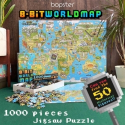 8-Bit Pixel Puzzle World Level 3 1000 Pieces