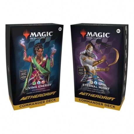 Magic the Gathering Aetherdrift Mazos de Commander Caja (4) (Inglés)