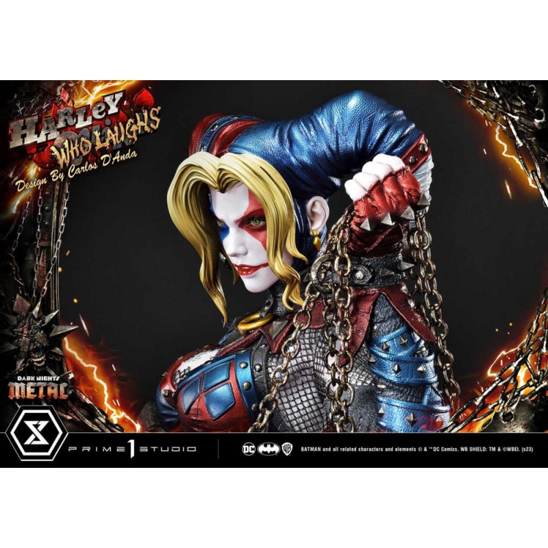 Dark Nights: Metal Museum Masterline Series 1/3 Harley Quinn Who Laughs ...