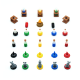 3D Accesories for Upgrade Kit for The Quacks of Quedlinburg + Herb Witches & The Alchemists Expansions - 31 Pieces