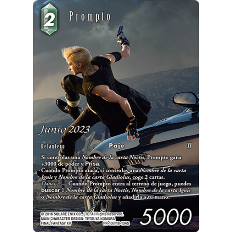 Final Fantasy TCG Opkit Prompto (16+4) Junio 23 de Square Enix