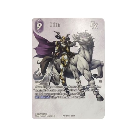 Final Fantasy TCG Opkit Odín (16+4) Marzo 2025 de Square Enix