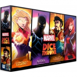 Marvel Dice Throne Capitana Marvel, Black Panther, Doctor Strange, Viuda Negra de Delirium Games