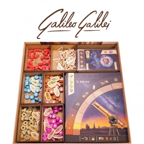 Insert compatible with the GALILEO GALILEI board game by Without Mess