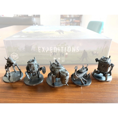 Metal Mech Pack for the Expeditions board game - A sequel to Scythe by Maldito Games