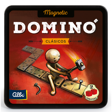 Juego de mesa clásico Dominó Magnético de 2Tomatoes Games