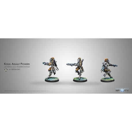 The Kosuil Engineers are experts in demolition and assault tactics, very necessary reinforcement for Tohaa players!