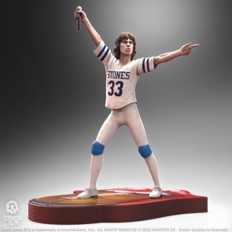 Rolling Stones Estatua Rock Iconz Mick Jagger US Tour 1981 (White Jersey) 22 cm