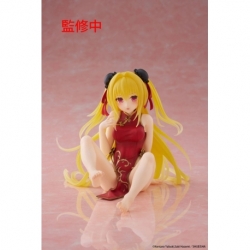 To Love Ru Darkness Statue PVC Desktop Cute Figure Golden Darkness (Chinese Dress Ver.) 13 cm