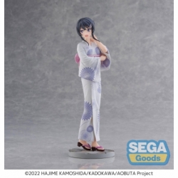 Rascal Does Not Dream of Bunny Girl Senpai Estatua Luminasta PVC Mai Sakurajima Yukata 22 cm