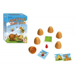 Skill and memory game for kids where you have to get 4 beehives remembering where they were hidden the bees.