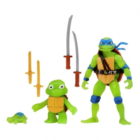 Ninja Turtles: Caos Mutante Pack from 3 Figuras Leonardo Evolution 10 cm