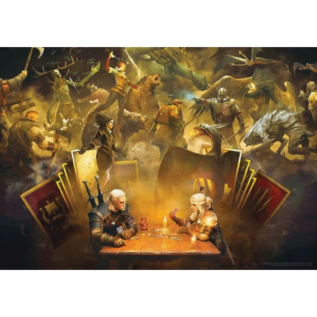 The Witcher Puzzle Playing Gwent (1000 piezas)