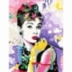 Audrey Hepburn Paint by Numbers Set CreArt 30 x 40 cm
