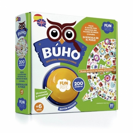 Puzzle Botón Buho 200 Palabras