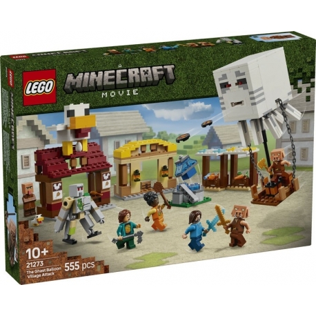 Lego Minecraft Attack on Ghast's Balloon Village
