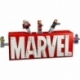 Lego Marvel Logo and Minifigures
