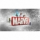 Lego Marvel Logo and Minifigures