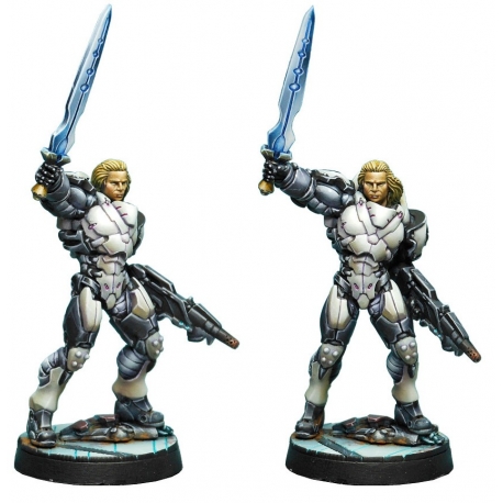 ACHILLES V2 , A superb combat machine in human form. The same special character and a new troop profile for the ALEPH army.