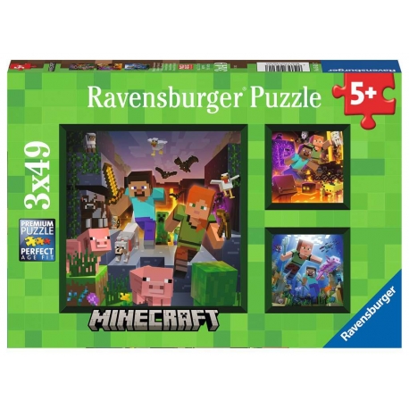 Ravensburger Puzzle Minecraft Biomes 3 x 49 pcs