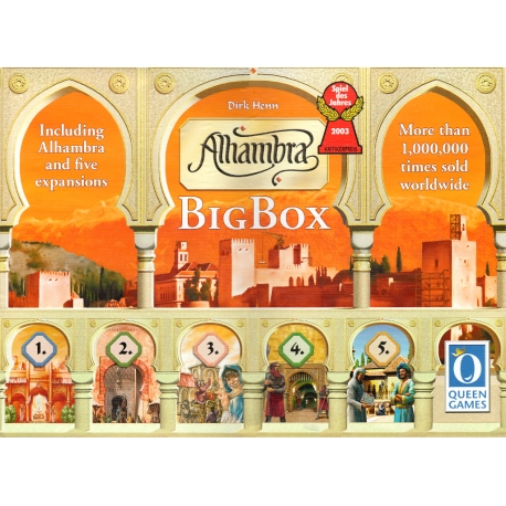 Build your own Alhambra hiring builders from around the world and paying them with coins of that era.