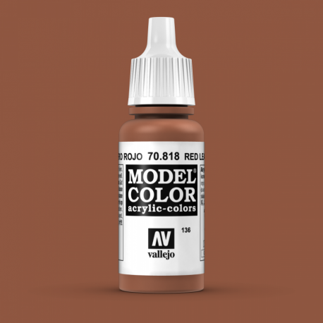 136:Modelcolor 818-17Ml. Cuero Rojo