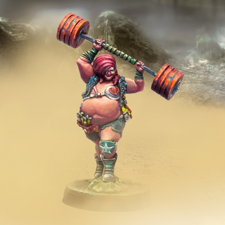 Punkapocalyptic Strongwoman (heavy mace) from Bad Roll Games