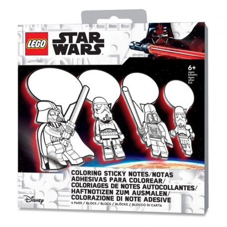 LEGO Star Wars Notas Adhesivas Set con bolígrafo Darth Vader