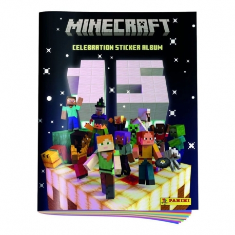 Minecraft Sticker Collection Álbum para Cromos 15th Anniversary Celebration (Alemán)