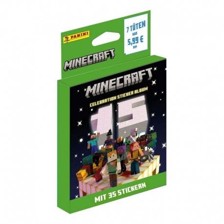 Minecraft Sticker Collection Eco-Blister 15th Anniversary Celebration (Alemán)