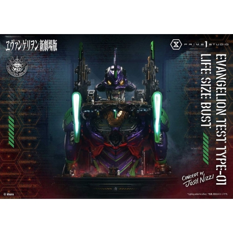 Neon Genesis Evangelion Busto tamaño natural Test Type-01 (Concept by Josh Nizzi) Bonus Ver. 86 cm
