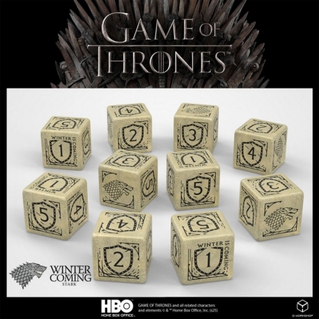 Game of Thrones Dice Set Stark 10xD6 (10)