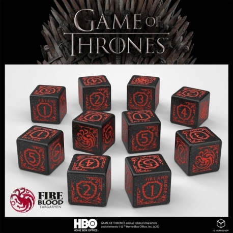 Juego de Tronos Pack de Dados Targaryen 10xD6 (10)