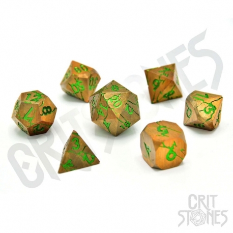 CritStones Metal Pack de Dados Gorgon Gaze (7)