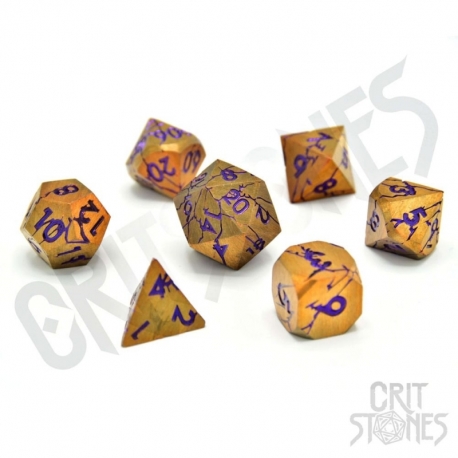 CritStones Metal Pack de Dados Shattered Sigils (7)