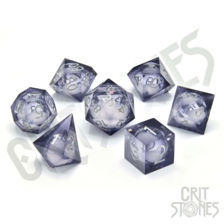 CritStones Liquid Core Pack de Dados Orbital Tide (silver ink) (7)